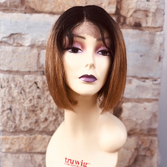 100% human silk bob ombré wig Lacefront 2020